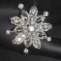 Bridal Vintage style Corsage Czech Crystal Rhinestone Brooch pin PI37