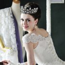 Bridal crystal Rhinestone queen princess Pageant huge crown tiara NR445T