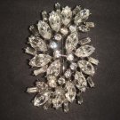 Bridal cake topper dress BLING Corsage Czech Rhinestone Brooch pin PI463