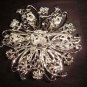 Bridal Vintage style cake Corsage Czech Rhinestone Brooch pin Pi187