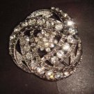 Bridal Vintage style cake topper Corsage CzechRhinestone Brooch pin PI297