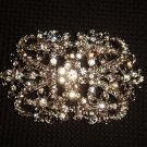 Bridal Cake topper Crystal Corsage Czech Rhinestone Brooch pin PI506