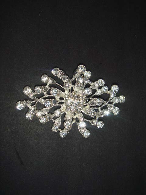Bridal crystal Corsage Czech dress cake Rhinestone Brooch pin PI474