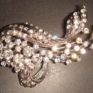 Bridal Crystal Vintage style Corsage Czech Rhinestone Brooch pin PI33
