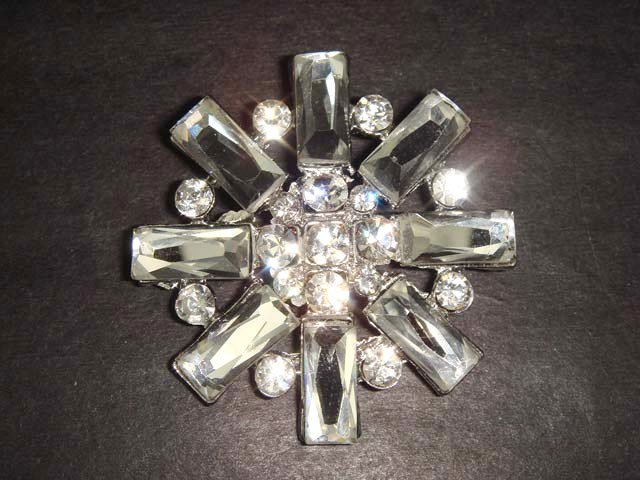 Bridal Vintage Style Corsage Czech Rhinestone Brooch pin Pi210