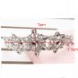 3 items Bridal dangle heart Rhinestone Crystal Prom necklace earring set NR442