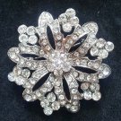 Bridal vintage style Corsage Czech crystal  Rhinestone brooch pin PI594