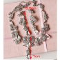Bridal dangle bow Rhinestone Crystal necklace earring set NR458