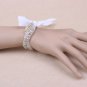 3 itme Bridal Rhinestone applique rhinestone headband bracelet necklace HR278