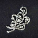 Bridal Vintage style Corsage Czech crystal Rhinestone Brooch pin PI428