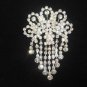 Bridal dangle Corsage Czech crystal Rhinestone Brooch pin Pi412