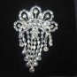 Bridal dangle Corsage Czech crystal Rhinestone Brooch pin Pi412