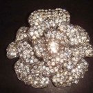 Bridal Flower Corsage Czech Rhinestone crysytal Brooch pin PI280