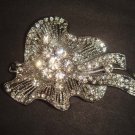 Bridal dress cake topper Corsage Czech Rhinestone Brooch pin PI469