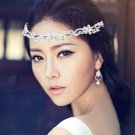 Bridal Rhinestone crystal crown hair forehead band Headpiece HR346