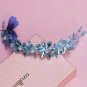 Bridal Rhinestone crystal Flower headpiece Adjustable forehead band Tiara HR359