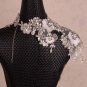Bridal Crystal Rhinestone Lace Headpiece Shoulder Deco Bib Necklace Nr479