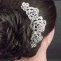 Bridal Rhinestone Crystal Flower rose Headpiece Hair tiara Comb RB550