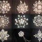 Bridal repair sew Rhinestone clasp hook buckle button BU55