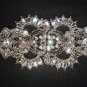 Bridal vintage style Czech Rhinestone clasp hook buckle button BU56
