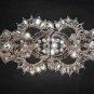 Bridal vintage style Czech Rhinestone clasp hook buckle button BU56