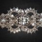 Bridal vintage style Czech Rhinestone clasp hook buckle button BU56