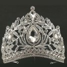 Bridal Rhinestone Queen dangle Crown forehead Maang tikka Headpiece HR377
