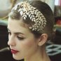 Bridal Gold Vine Leaf Gatsby Inspired hair comb headpiece prom RB675