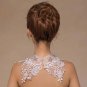Bridal collar lace Rhinestone shoulder deco bib Halter large necklace NR502
