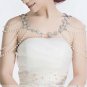 2 pcs Bridal faux pearl AB Rhinestone shoulder Bra Strap Halter necklace NR269