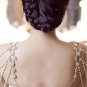 2 pcs Bridal faux pearl AB Rhinestone shoulder Bra Strap Halter necklace NR269