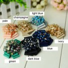 2 pcs pair Bridal Beaded Bow High Heel Sandals Repair Shoe Charm Clip SA13