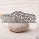 Bridal Rhinestone silver tone dangle forehead band Maang tikka Headpiece HR458