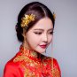 2 pcs Bridal Chinese gold tone flower Hair clip Phoenix Crown HR470