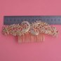 Bridal Rhinestone Crystal Leaf Gatsby Inspired hair comb headpiece prom RB685