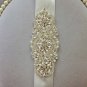 Faux Pearl Bridal Sash Rhinestone waist Sash Wedding applique Dress Belt HR405