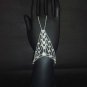 Sexy Rhinestone silver gold cuff slave Bracelet with ring BR184