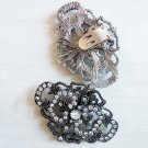 2 pcs pair Bridal Rhombus Repair vintage style Rhinestone Shoe Charm clip SA46
