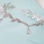 Bridal Rhinestone crystal prom hair chain forehead band Headpiece HR374