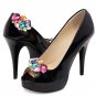 2 pcs a pair Bridal high heel sandal Repair Rhinestone Shoe Charm Clips SA15