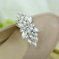 2 pcs a pair Bridal Prom Rhombus Repair Clear Rhinestone Shoe Charm Clips SA49