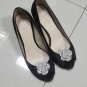 2 pc silver gold pair Bridal Prom Flower Repair Rhinestone Shoe Charm Clips SA14