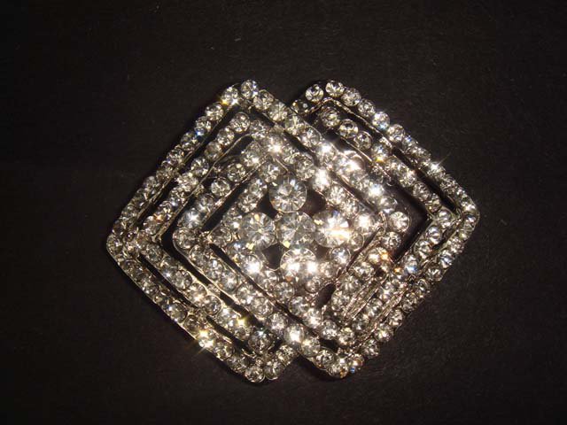 Bridal Vintage Style large Dress decoration crystal Rhinestone Brooch pin PI507