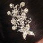 4 PCS BRIDAL FAUX PEARL FLOWER RHINESTONE TIARA COMB BH174