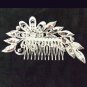 Bridal dance Rhinestone Flower headpiece Princess Prom Tiara comb RB654
