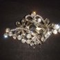 Bridal vintage style Corsage Czech crystal Rhinestone Brooch pin PI499