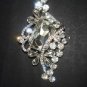 Bridal vintage style Corsage Czech crystal Rhinestone Brooch pin PI499