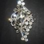 Bridal vintage style Corsage Czech crystal Rhinestone Brooch pin PI499