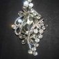Bridal vintage style Corsage Czech crystal Rhinestone Brooch pin PI499
