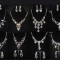 2 pcs a pair satin bridal bow Bridal Prom Repair Rhinestone Shoe Charm Clips SA9